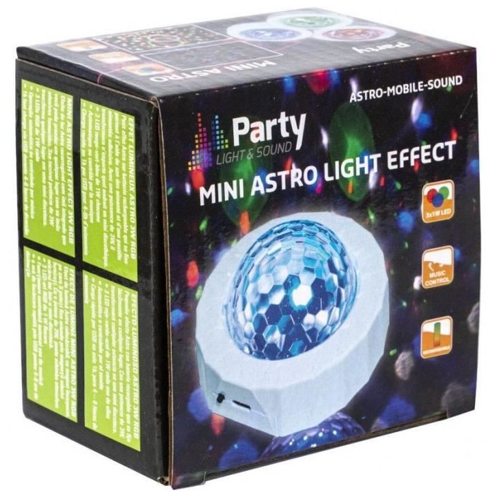 PARTY LIGHT &SOUND Effet lumineux Astro 3W RGB