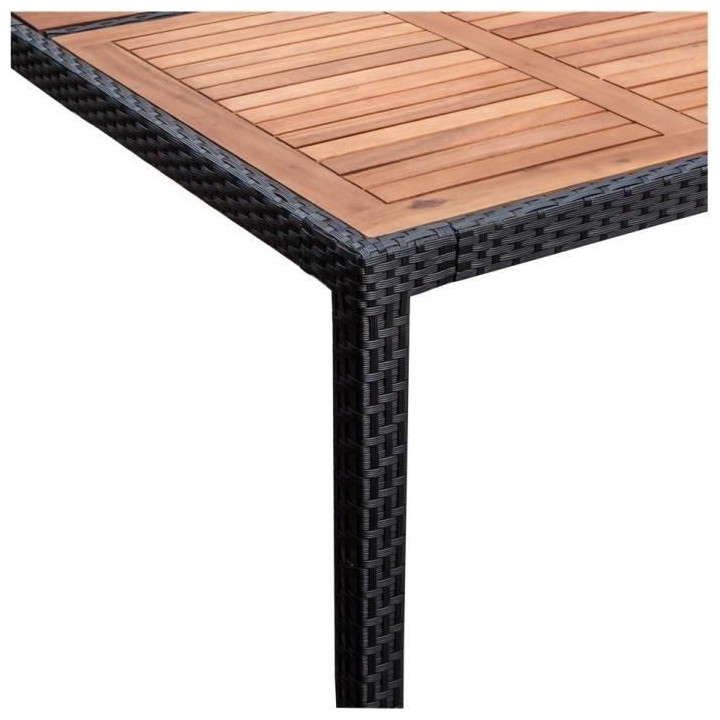 PARIS Ensemble repas de jardin 6 personnes - Table 150x90cm + 6 Fauteu