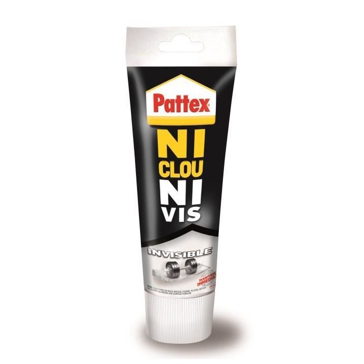 Colle Ni clou ni vis chrono invisible Pattex - Tube 200g