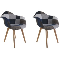 Lot de 2 fauteuils - Bleu...