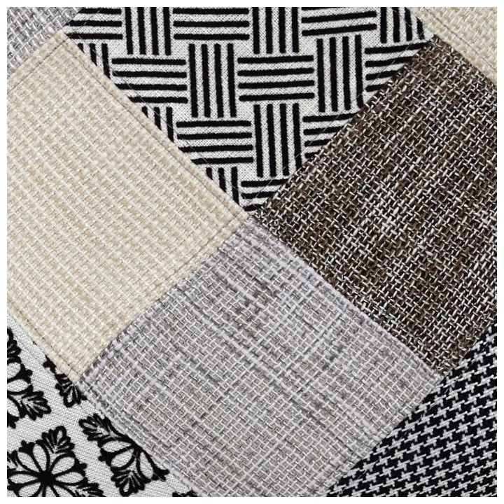 Lot de 2 Tabourets de bar - Gris - PATCHWORK