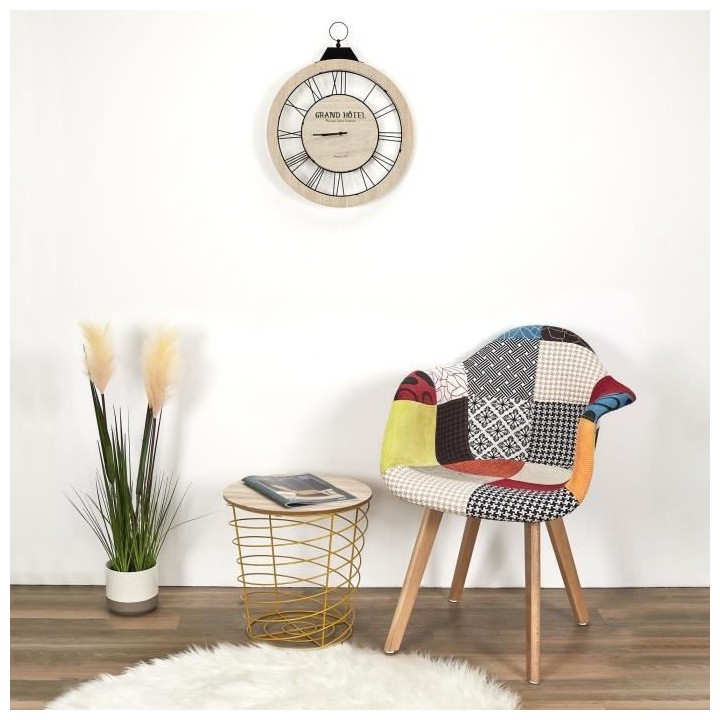 Lot de 2 Fauteuils scandinave - Tissu - L 62 x P 60.5 x H 86 cm - PATC