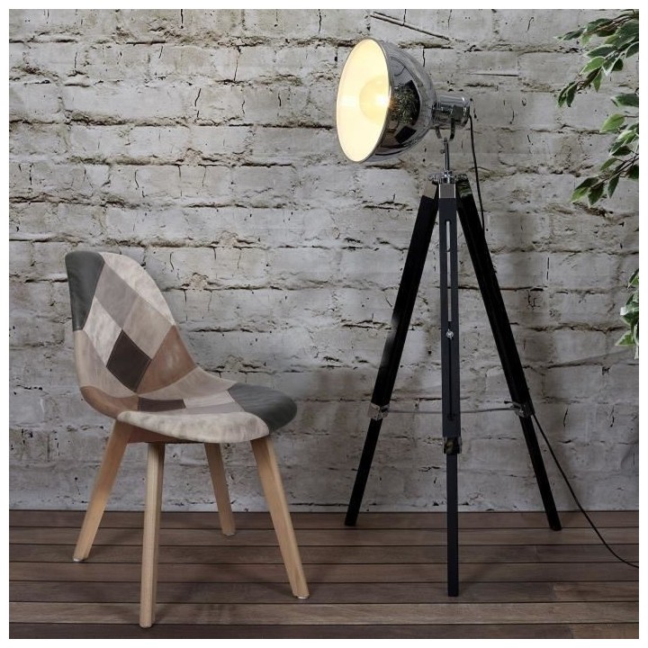 Lot de 2 Chaises - Simili - L 46 x P 85 x H 55 cm - PATCHWORK