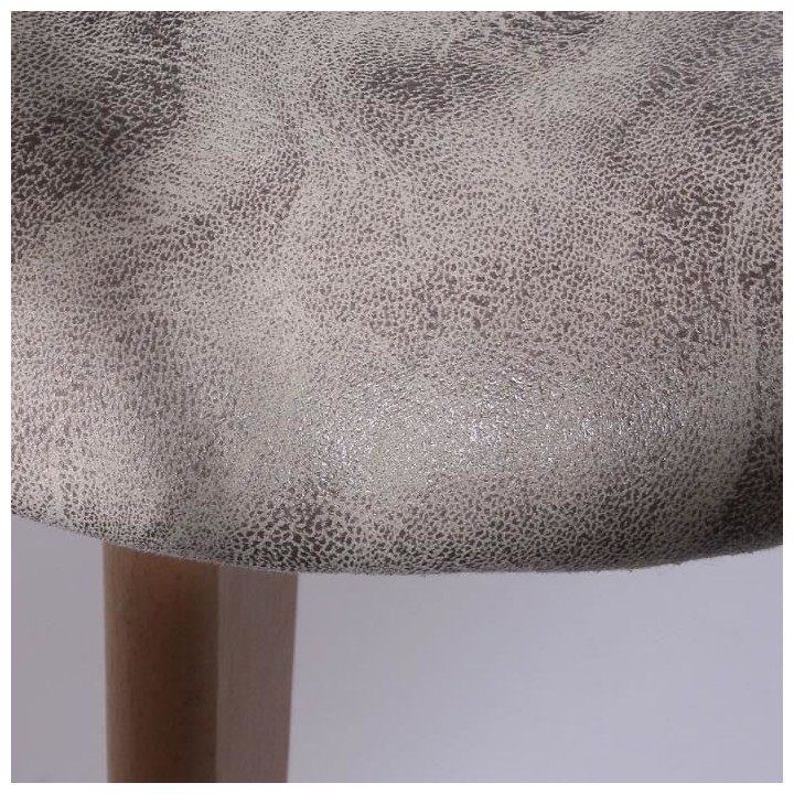 Lot de 2 Chaises - Simili - L 46 x P 85 x H 55 cm - PATCHWORK