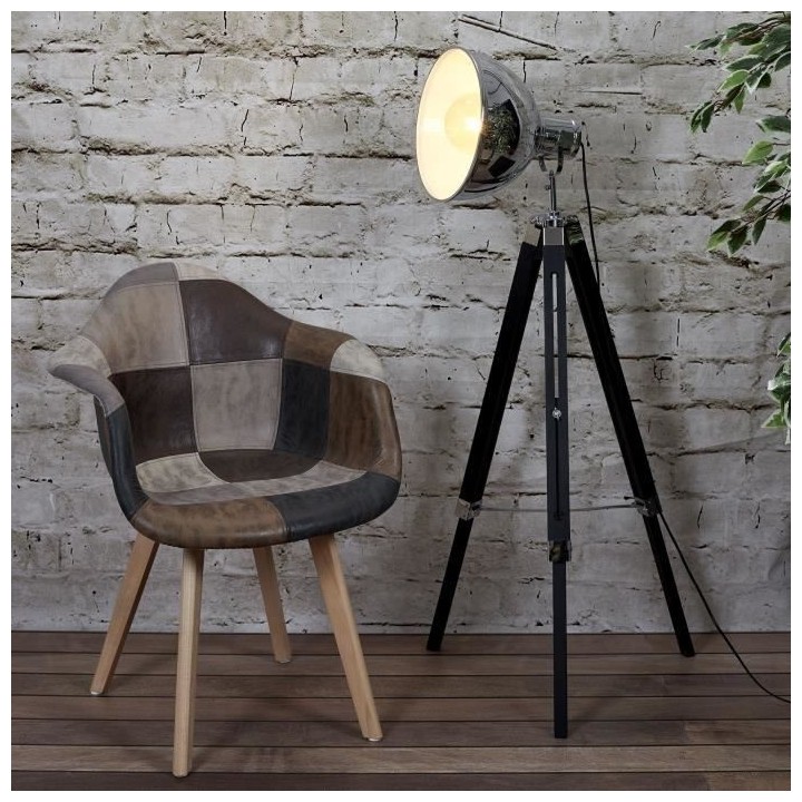 Lot de 2 Fauteuils - Simili - L 62 x P 84 x H 59 cm - PATCHWORK