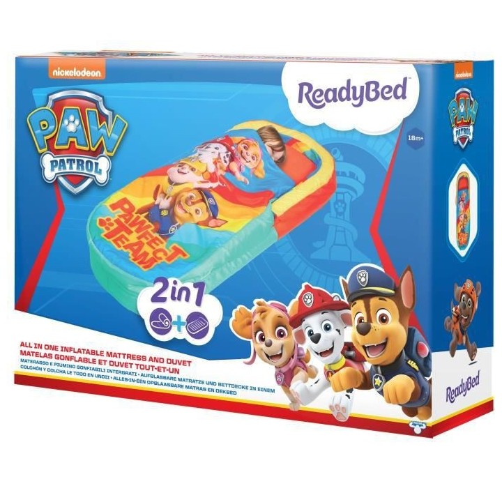 LA PAT PATROUILLE Mon tout premier ReadyBed - Lit gonflable pour enfan