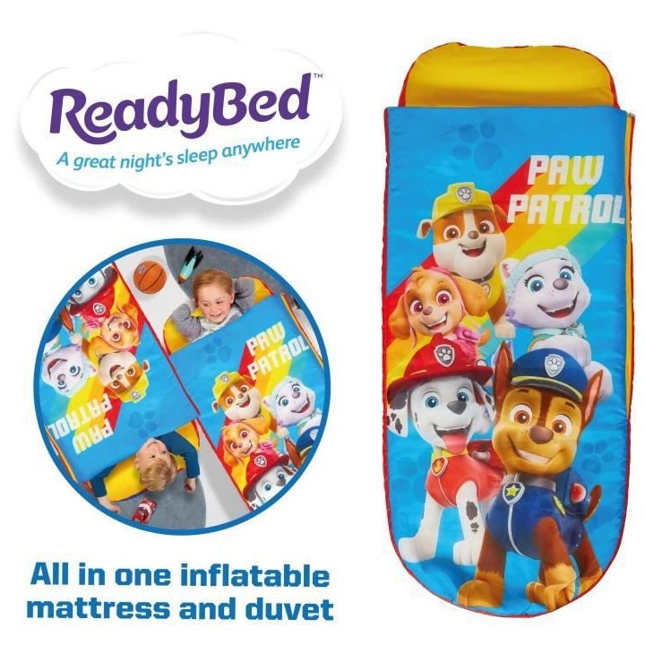 LA PAT PATROUILLE Lit junior ReadyBed - Lit gonflable pour enfants ave