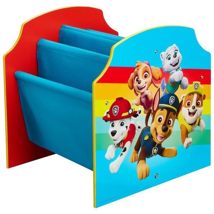 LA PAT PATROUILLE Bibliotheque a pochettes pour enfants - Rangement de