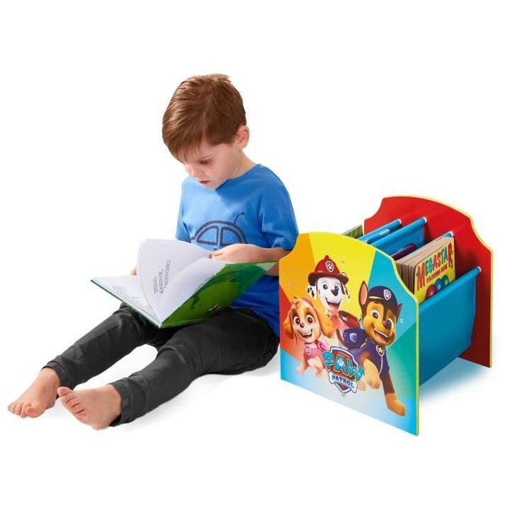 LA PAT PATROUILLE Bibliotheque a pochettes pour enfants - Rangement de