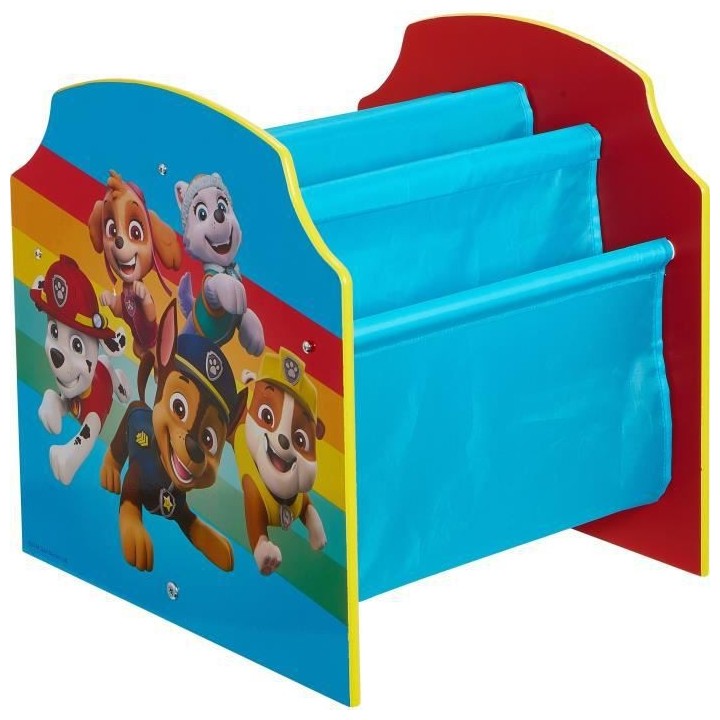 LA PAT PATROUILLE Bibliotheque a pochettes pour enfants - Rangement de