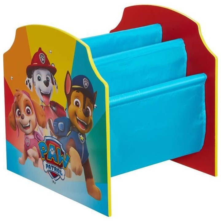 LA PAT PATROUILLE Bibliotheque a pochettes pour enfants - Rangement de