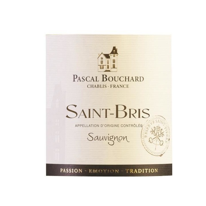 Pascal Bouchard Saint Bris Sauvignon Réserve Saint Pierre Grand Vin d