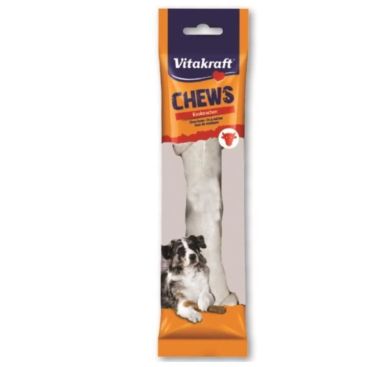 VITAKRAFT Os Bi-Texture au Boeuf pour chien - Lot de 8 Os