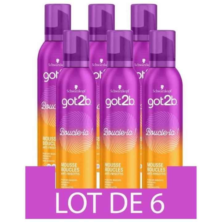 SCHWARZKOPF Got2b - Mousse coiffante Cheveux - Boucle-la - Définition