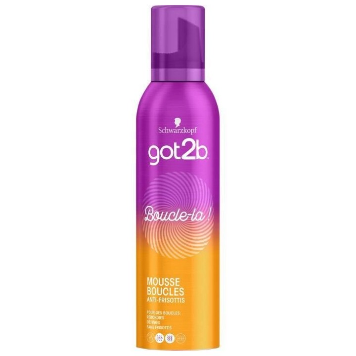 SCHWARZKOPF Got2b - Mousse coiffante Cheveux - Boucle-la - Définition