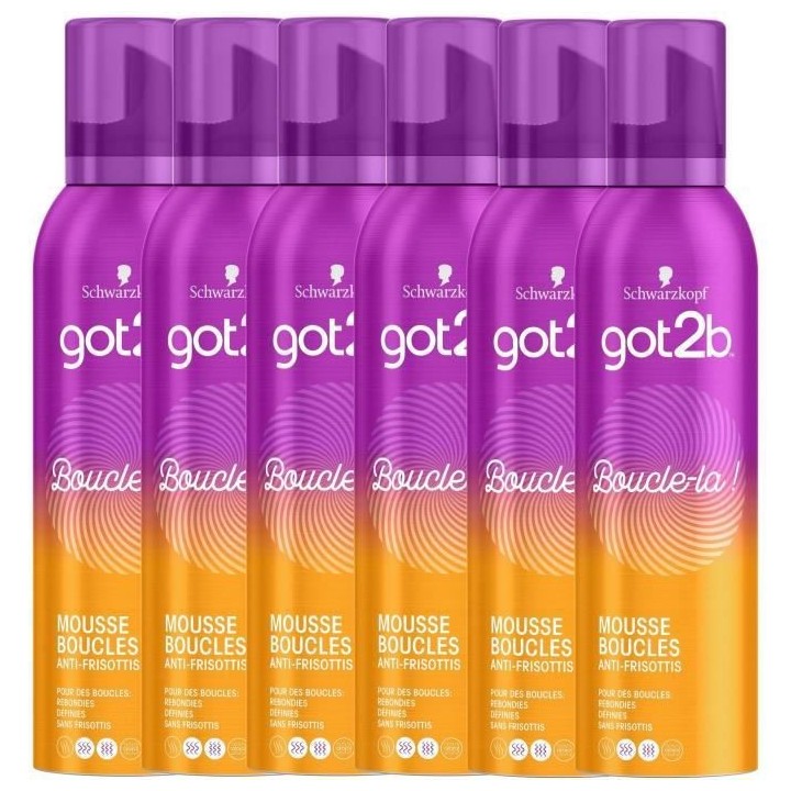 SCHWARZKOPF Got2b - Mousse coiffante Cheveux - Boucle-la - Définition