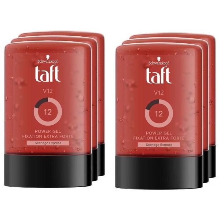 SCHWARZKOPF Taft - Gel Cheveux - V12 Power Gel - Fixation forte - 300