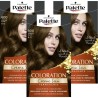 SCHWARZKOPF Palette - Coloration permanente Cheveux - Creme Soin - Tenue 8 semaines - Châtain clair 600 - Lot de 3