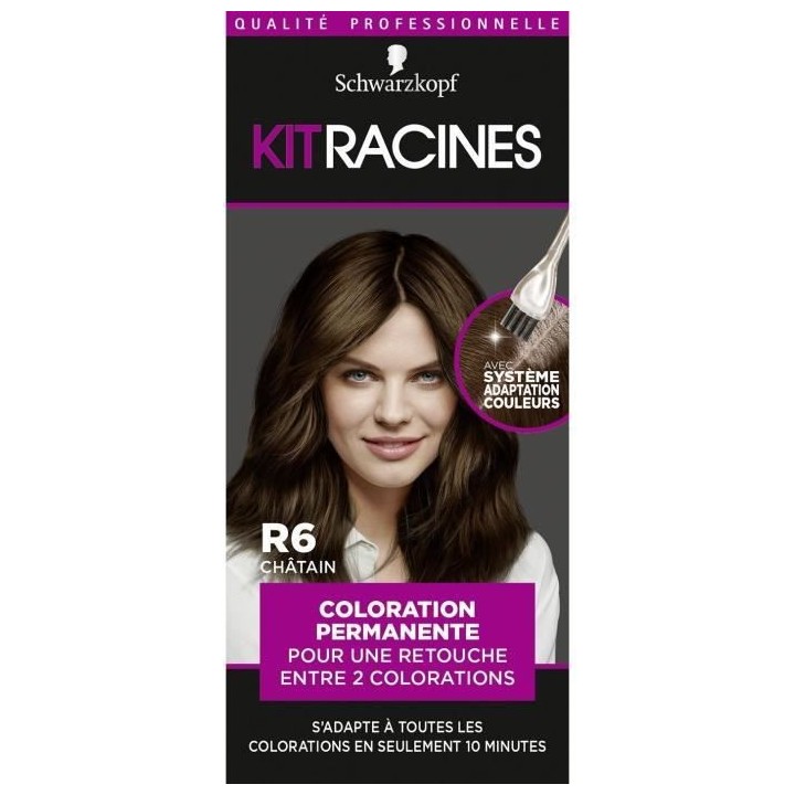 SCHWARZKOPF Kit Racines - Coloration Racines Cheveux permanente - Châ