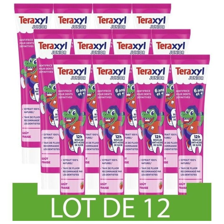 TERAXYL Dentifrice pour dents définitives - 6 ans et + - Junior/Enfan