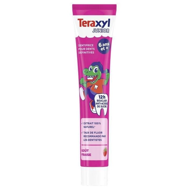 TERAXYL Dentifrice pour dents définitives - 6 ans et + - Junior/Enfan