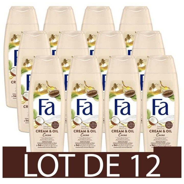 FA Gel Douche Corps - Cream & Oil - Huile de Coco & Parfum Beurre de C