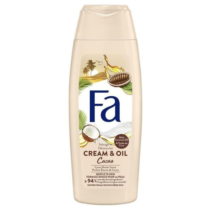 FA Gel Douche Corps - Cream & Oil - Huile de Coco & Parfum Beurre de C