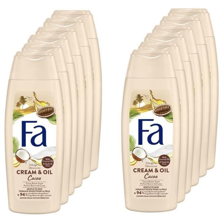 FA Gel Douche Corps - Cream & Oil - Huile de Coco & Parfum Beurre de C
