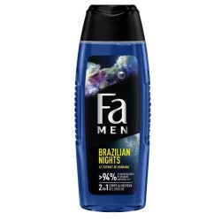 FA Men Gel douche Corps Homme - Brazilian Nights - Guarana - 250 ml - Lot de 12