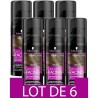 SCHWARZKOPF Retouche Racines Cheveux Blancs - Spray masquant Temporaire Racines Cheveux - Châtain - Lot de 6