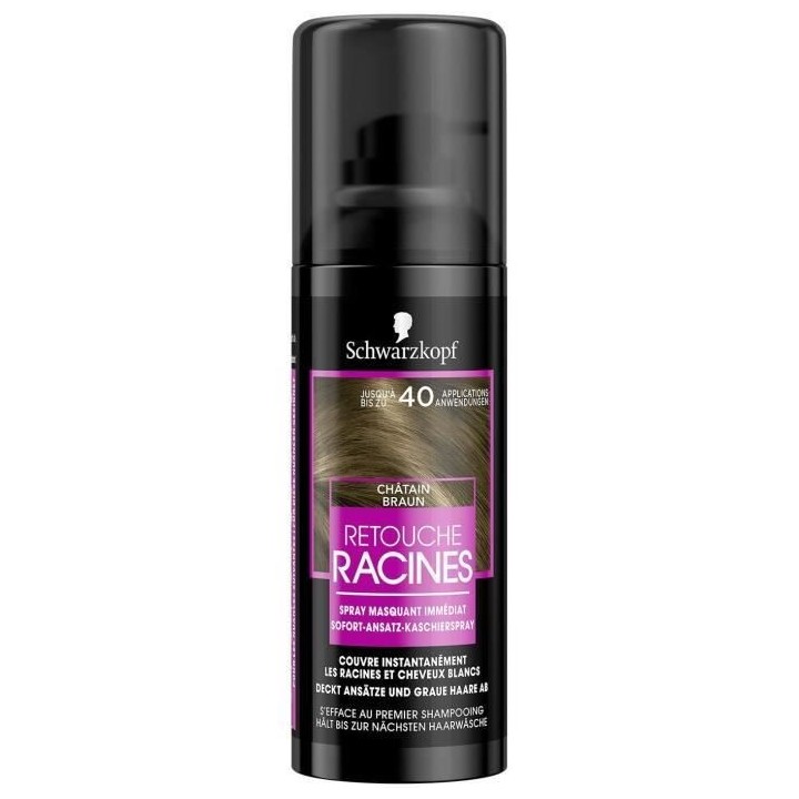 SCHWARZKOPF Retouche Racines Cheveux Blancs - Spray masquant Temporair