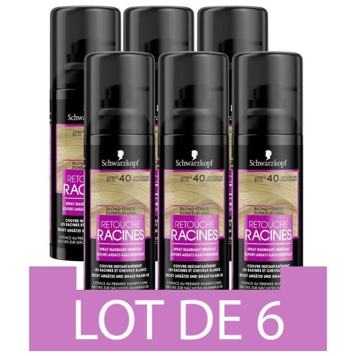 SCHWARZKOPF Retouche Racines Cheveux Blancs - Spray masquant Temporair