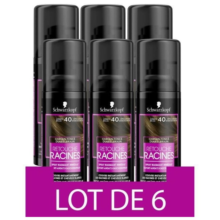 SCHWARZKOPF Retouche Racines Cheveux Blancs - Spray masquant Temporair