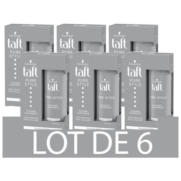 SCHWARZKOPF Taft - Poudre coiffante Cheveux - Pure Style - Longue Dur