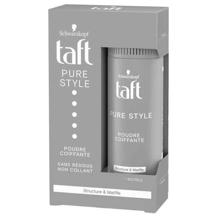 SCHWARZKOPF Taft - Poudre coiffante Cheveux - Pure Style - Longue Dur
