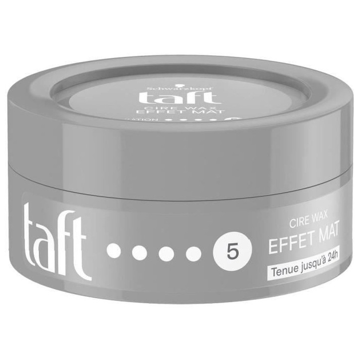 SCHWARZKOPF Taft - Cire Wax - Cire Cheveux Homme - Effet Mat 5 - Fixat