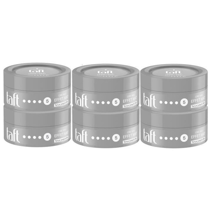 SCHWARZKOPF Taft - Cire Wax - Cire Cheveux Homme - Effet Mat 5 - Fixat