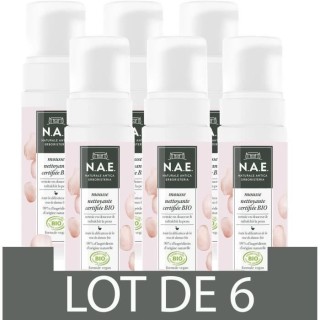 N.A.E. Mousse Démaquillante Nettoyante Visage - Enrichi en Eau de Ros