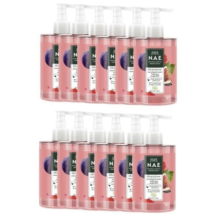 N.A.E. Savon Liquide Mains - Certifié Bio - Hydratant - Idratazione -