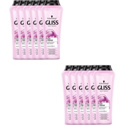 Shampooing Soie Liquide Gliss Schwarzkopf Cheveux ternes, reches, sans éclat 250ml Lot de 12