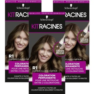 SCHWARZKOPF Kit Racines - Coloration Racines Cheveux permanente - Châ