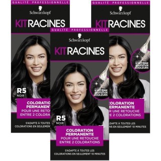 SCHWARZKOPF Kit Racines - Coloration Racines Cheveux permanente - Noir
