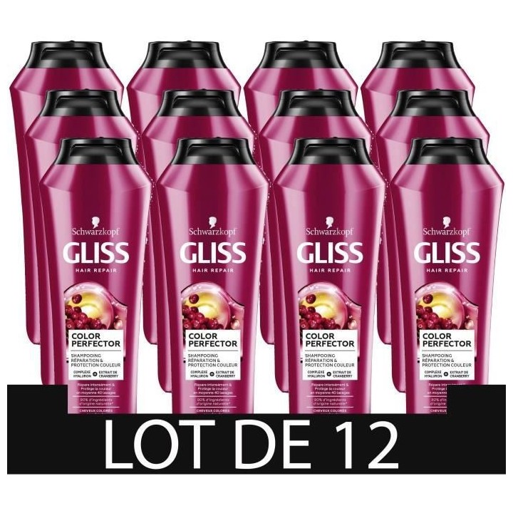Shampooing Gliss Schwarzkopf Color Perfector Cheveux colorés/méchés
