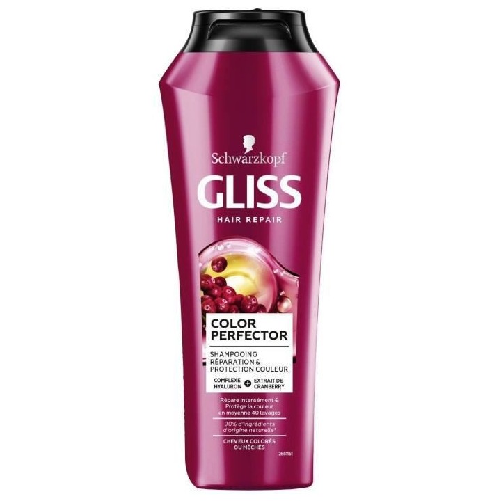 Shampooing Gliss Schwarzkopf Color Perfector Cheveux colorés/méchés