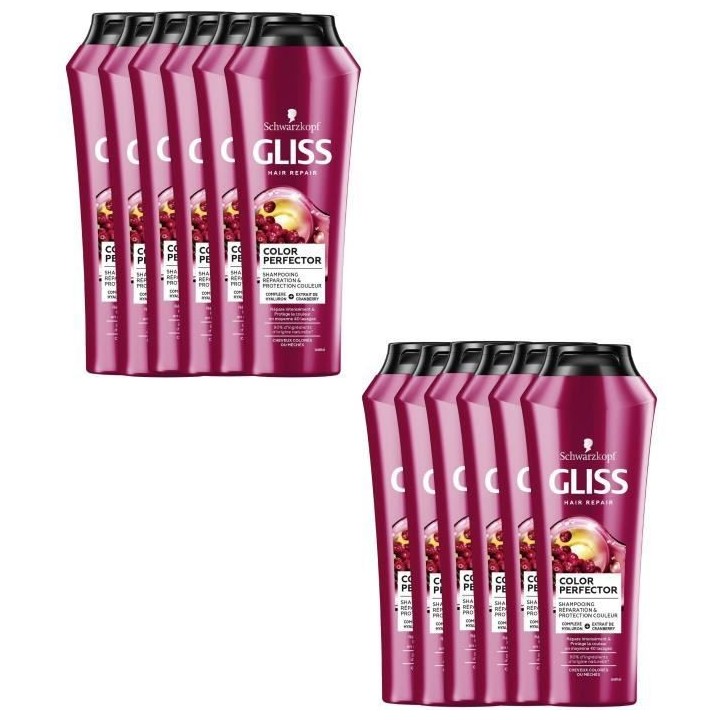 Shampooing Gliss Schwarzkopf Color Perfector Cheveux colorés/méchés