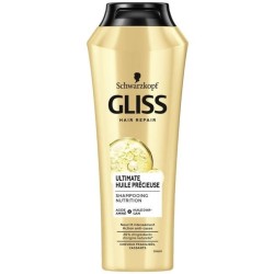 Shampooing Gliss Schwarzkopf Cheveux secs/tres abîmés Huile de Soin Précieuse 250 ml Lot de 12