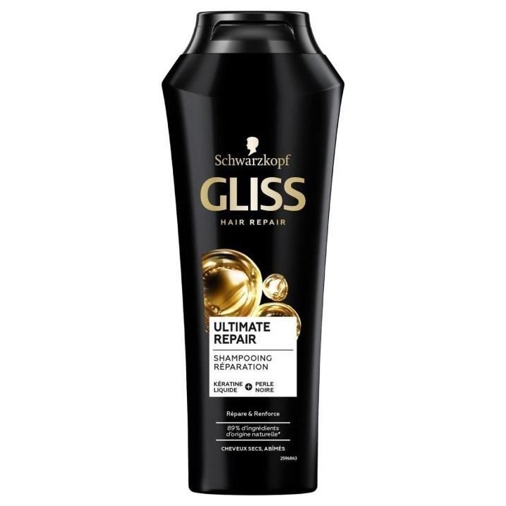 Shampooing Gliss Schwarzkopf Ultimate Repair Cheveux secs/tres abîmé