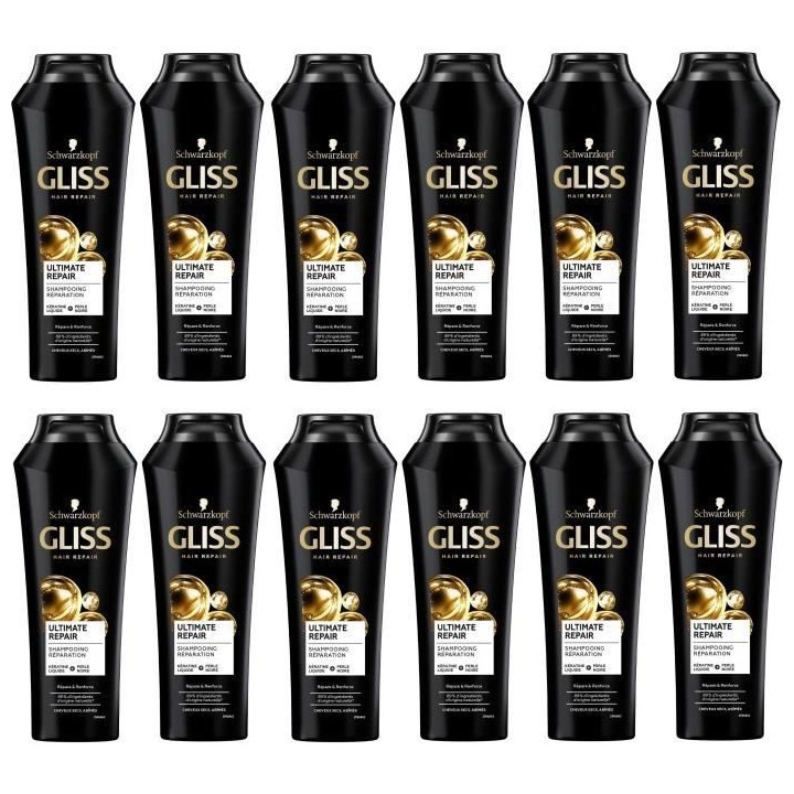 Shampooing Gliss Schwarzkopf Ultimate Repair Cheveux secs/tres abîmé
