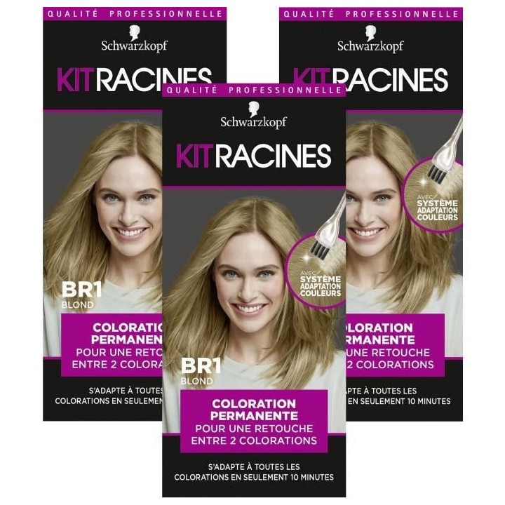 SCHWARZKOPF Kit Racines - Coloration Racines Cheveux permanente - Blon