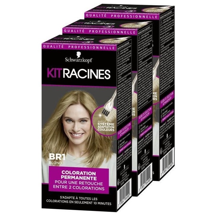 SCHWARZKOPF Kit Racines - Coloration Racines Cheveux permanente - Blon
